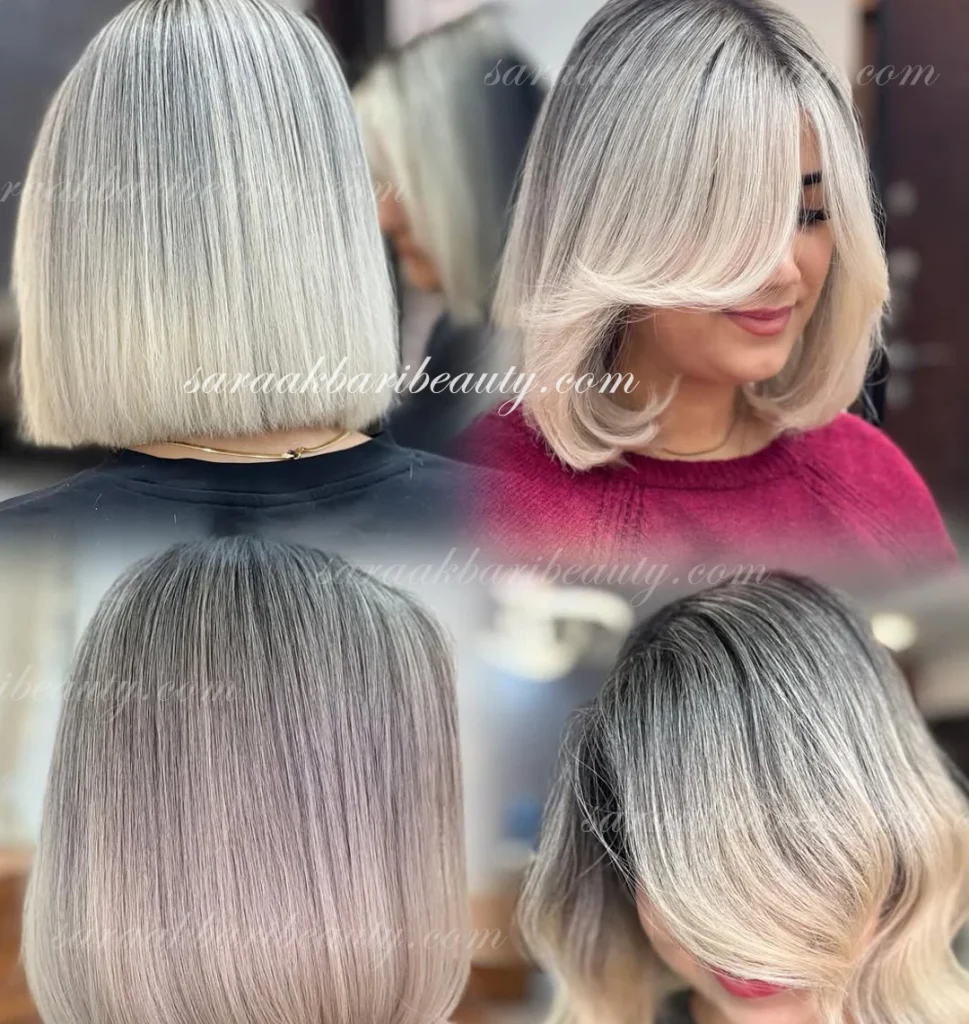 آمبره موى كوتاه با تناژ بلوند